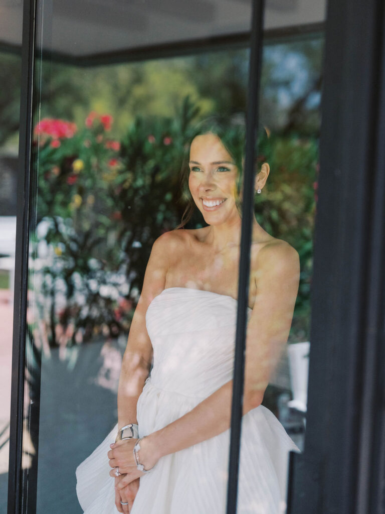 Fine art bridal portrait outdoor Arizona wedding