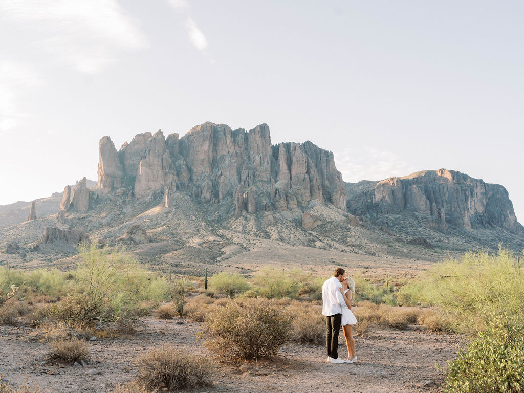 Arizona desert engagement photographer Superstition Mountains