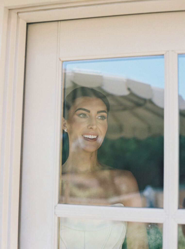Bride reflection portrait at Camelback Inn wedding