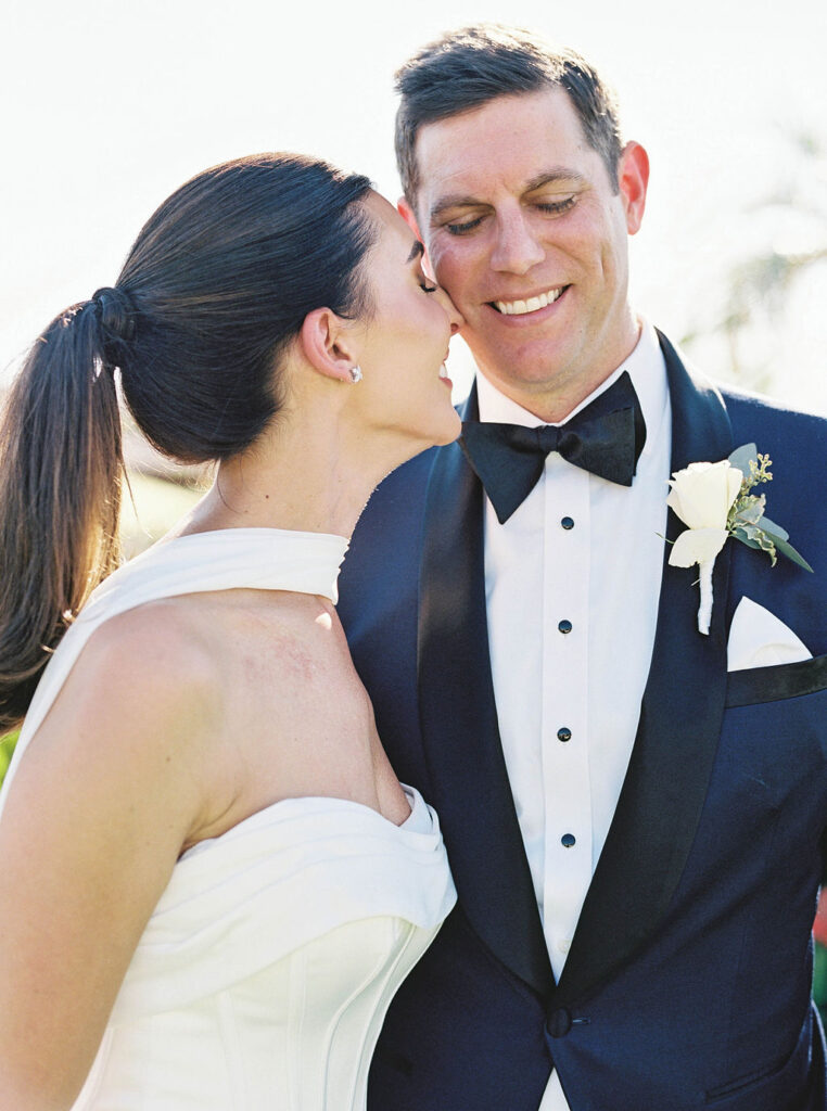 Joyful bride and groom portrait at Camelback Inn wedding