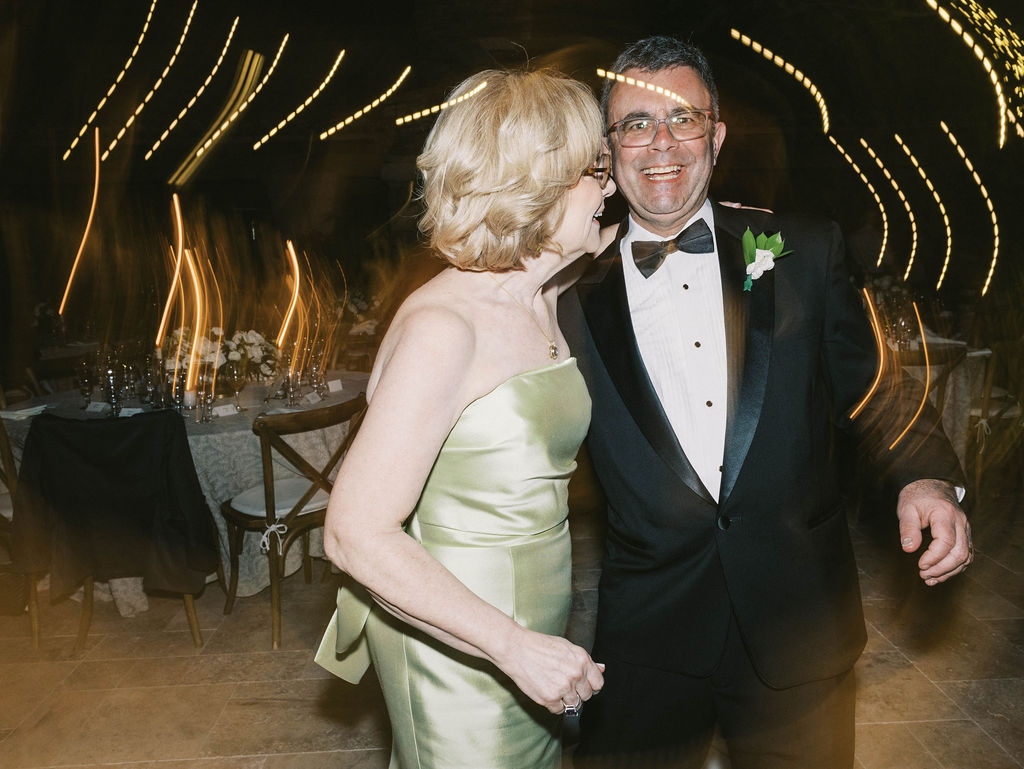 Parents dancing at DC Ranch wedding reception in Arizona