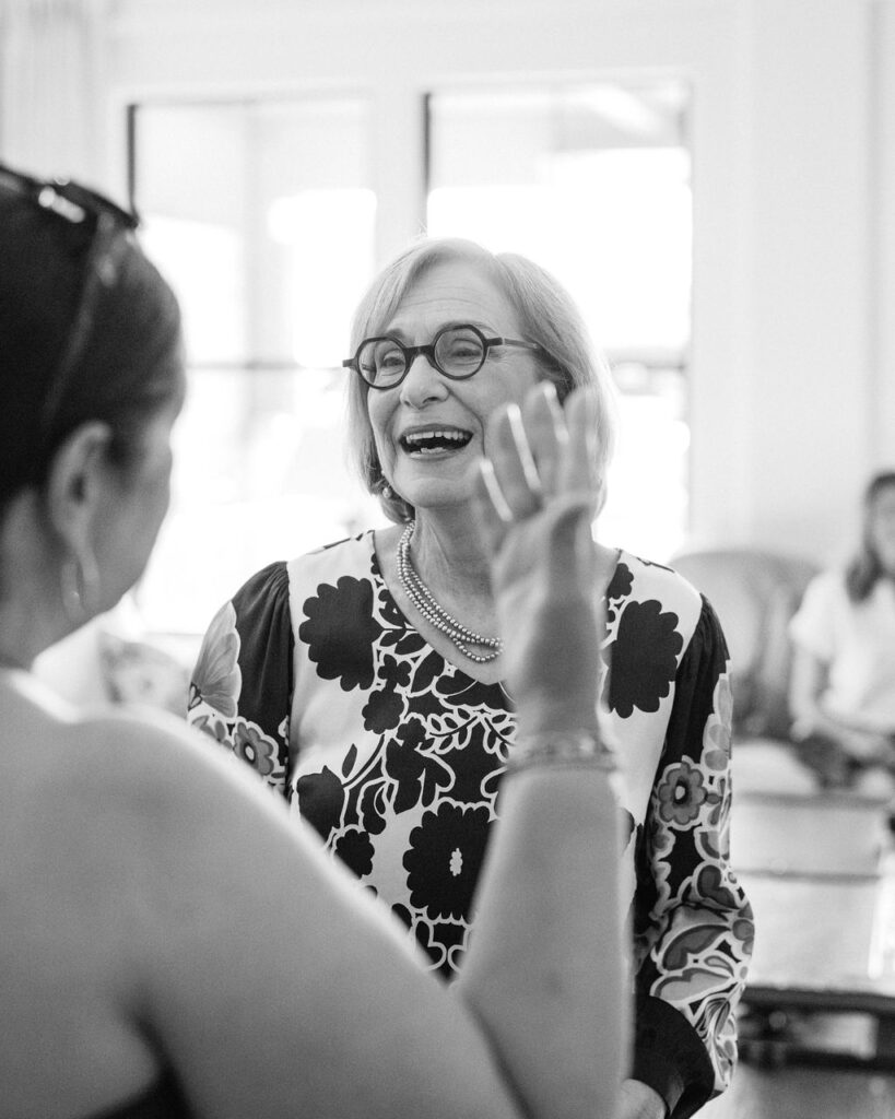 Guest laughing at Silverleaf Arizona Masters Golf wedding weekend