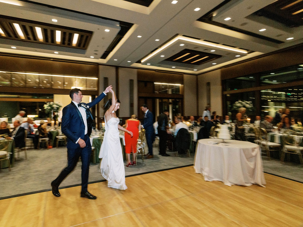 Bride and groom first dance at Camelback Inn wedding reception