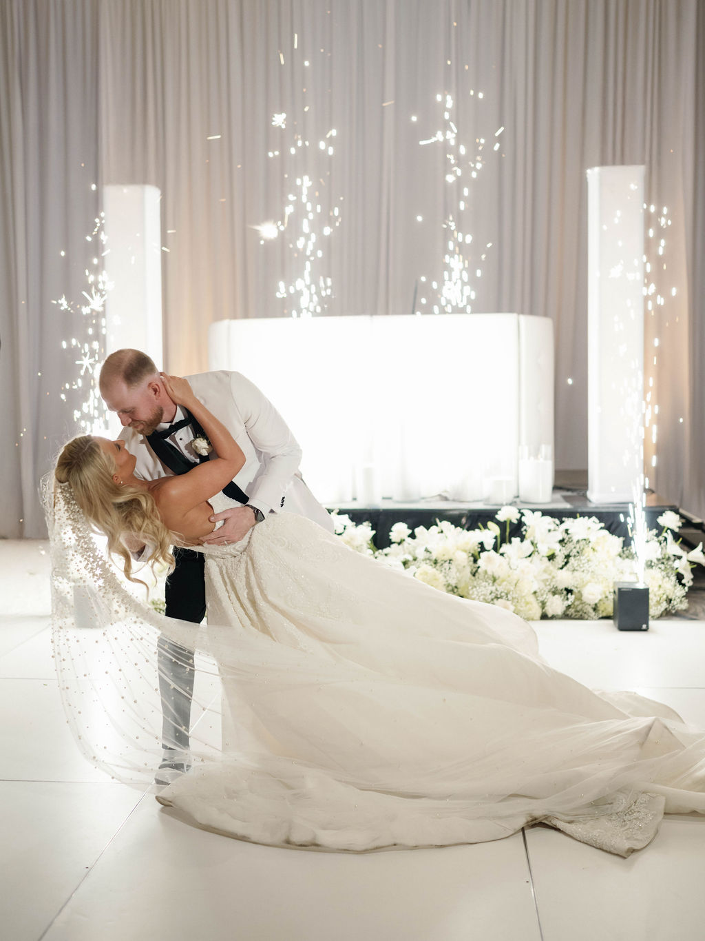 First dance sparkler dip at Four Seasons Scottsdale reception