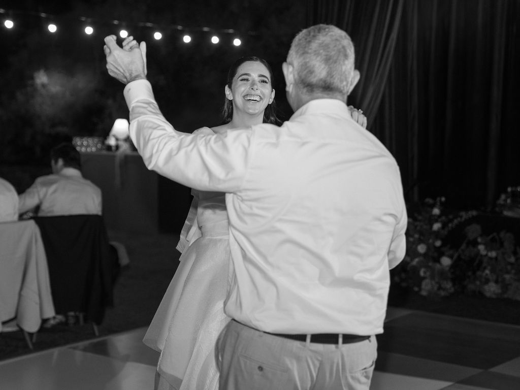 Father-daughter dance during the reception